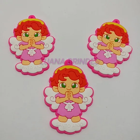 Pingente Anjo da Guarda 5,3cm Pct 5 unidades