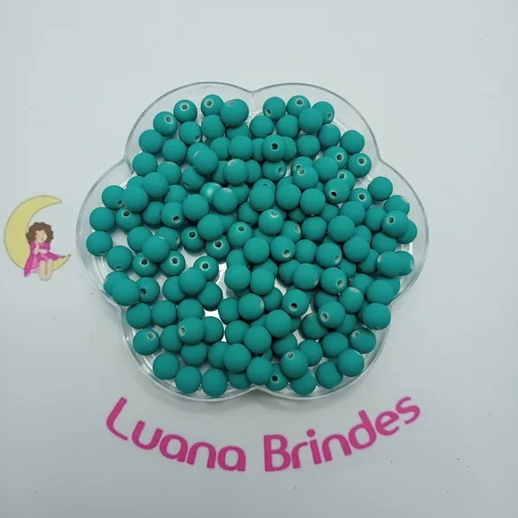 Bolinha Emborrachada Verde 8mm Pct 100 Unidades