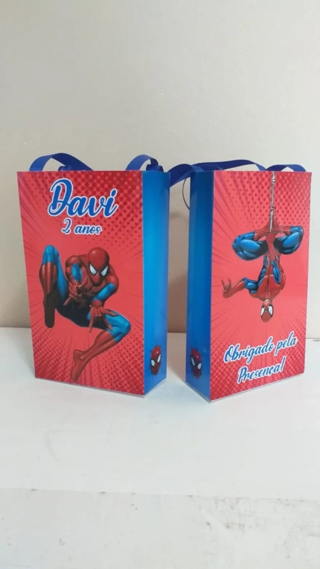 Sacolinhas Personalizadas Homem Aranha para Lembrancinhas