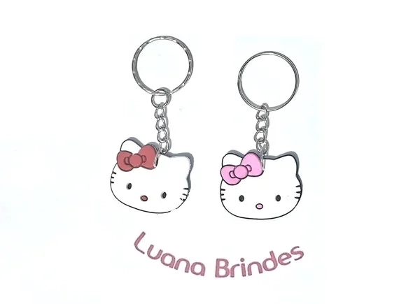 Chaveiro Hello Kitty Emborrachado Pacote com 6 Unidades