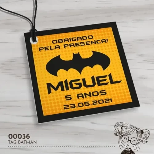 Tag Quadrada Batman - 00036