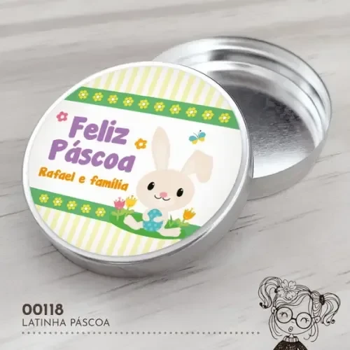 Latinha Adesivada Páscoa - 00118