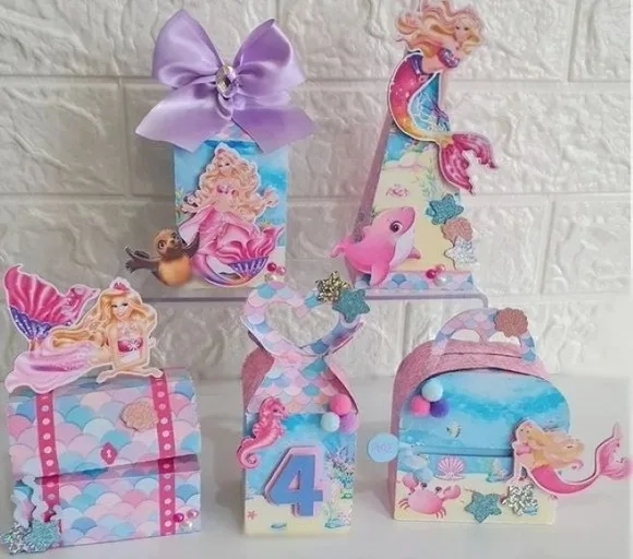 Kit 60 Lembrancinhas - Barbie Sereia