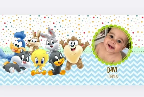 Rótulos para Lata Looney Tunes Baby ( Arquivo Digital)