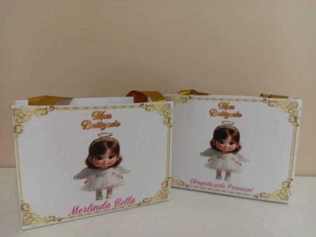 Sacolinhas Personalizadas Batizado para Lembrancinhas