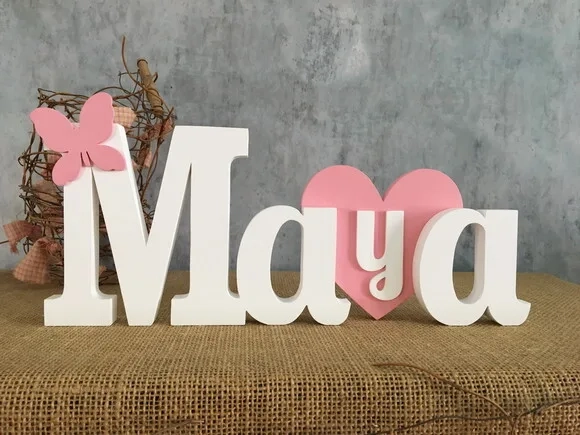 Letras Decorativas - Nomes - Coração