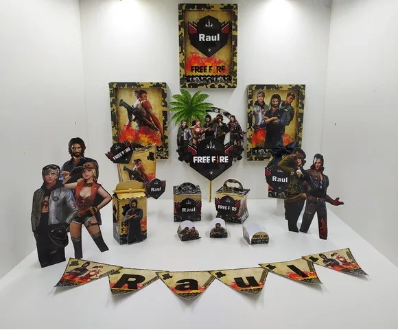 Kit 30 Lembrancinhas Free Fire
