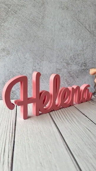 Letras de mdf -nomes Linha Cursiva _ Decoração Bebê