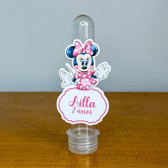 Apliques para Tubetes Personalizados MINNIE - Decoração de Festa | Lembrancinhas | Aniversário | Personalizados