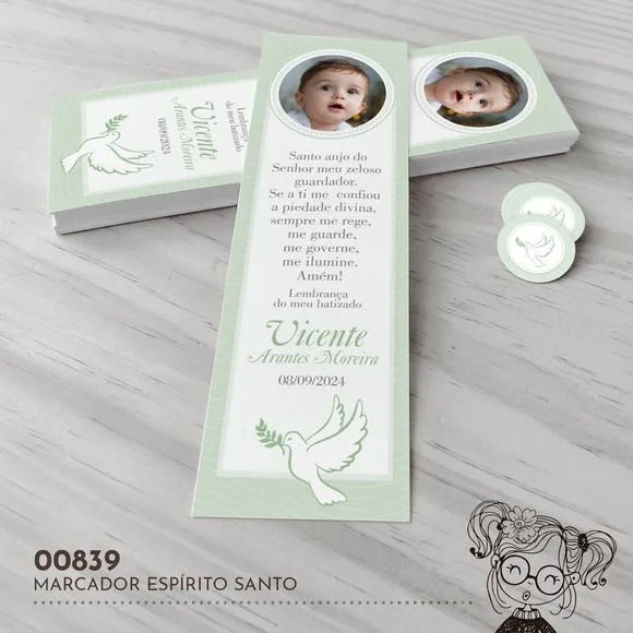 Marcador de Livro Espírito Santo - 00839