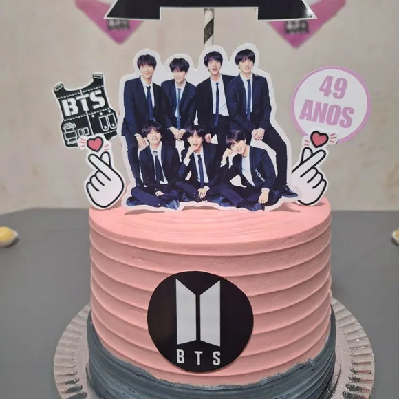 Topo de Bolo Bts