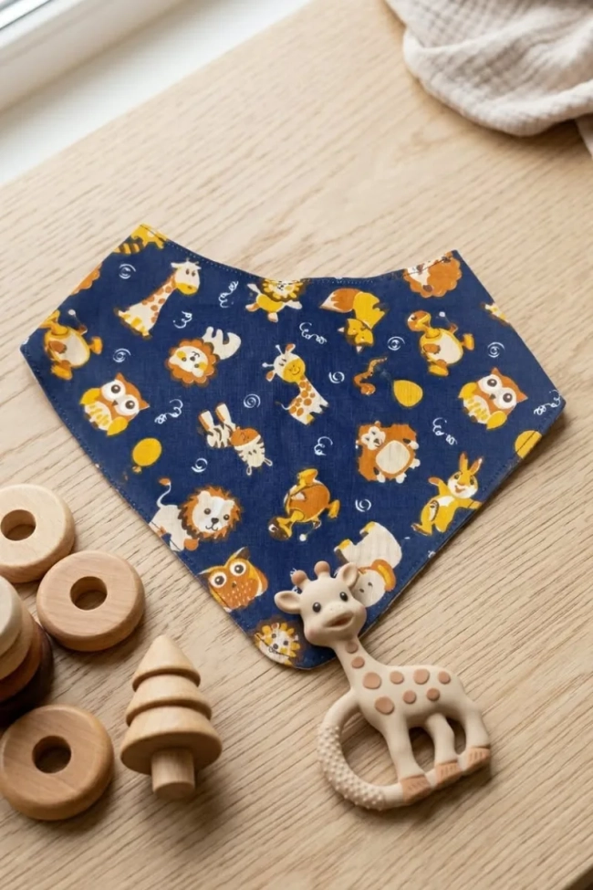 Babador Bandana dupla face kit c/5