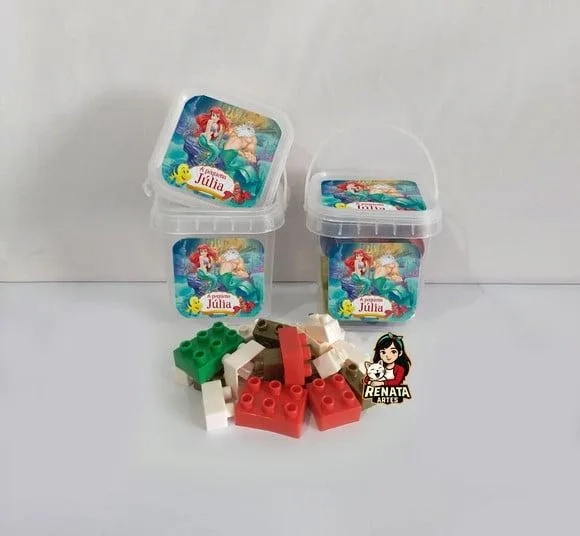 Monta Monta no Baldinho Personalizado Ariel