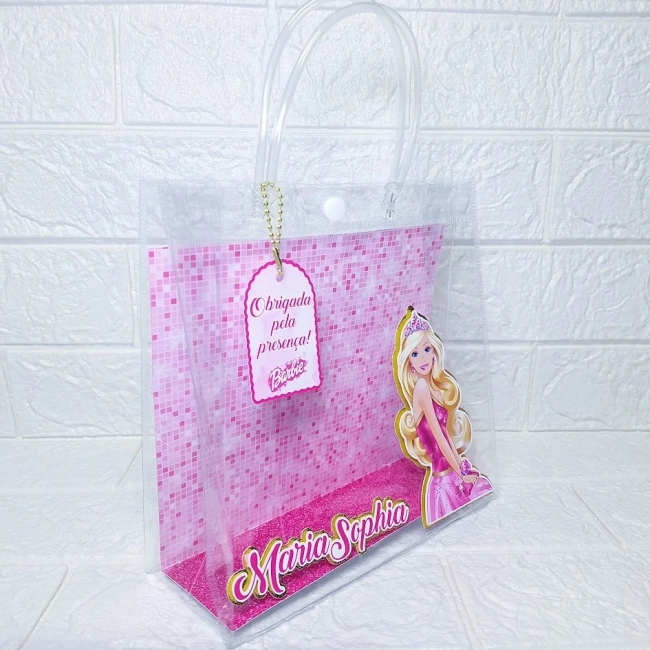 Sacola Pvc Transparente - Barbie