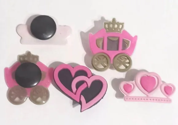 Pins para Crocs Princesa Variados - 6 Unidades