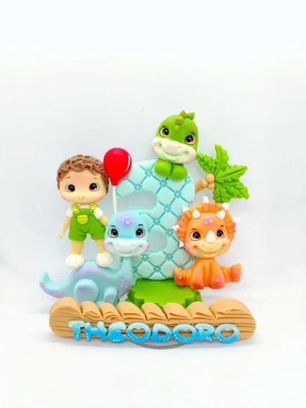 Vela Dino Baby Menino ( 1 a 9 Anos)