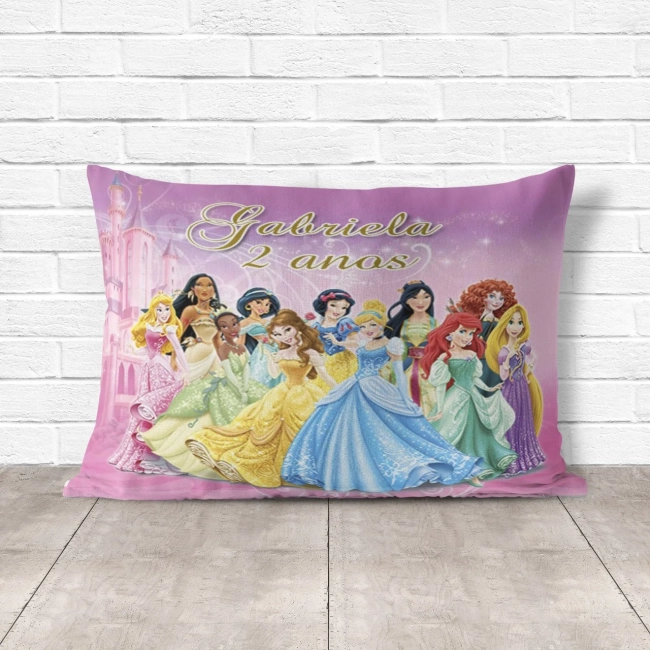 Almofadinha personalizada princesas