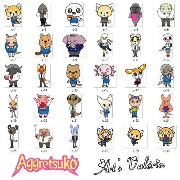 Topo de Bolo Aggretsuko