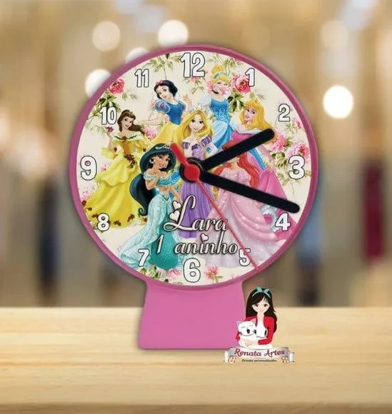 Relógio de Mesa Princesas