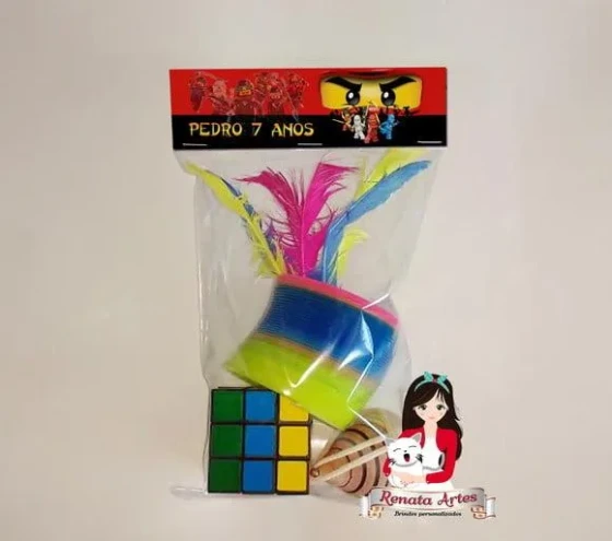 Kit Brinquedos Retrô Tema Personalizado Ninjago