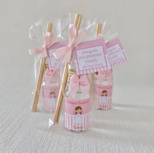 Lembrancinha p/ 1 Comunhão Aromatizador Anjinha Rosa