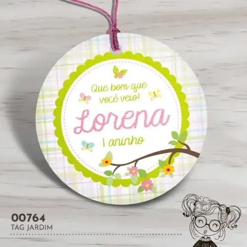 Tag Redonda Jardim - 00764