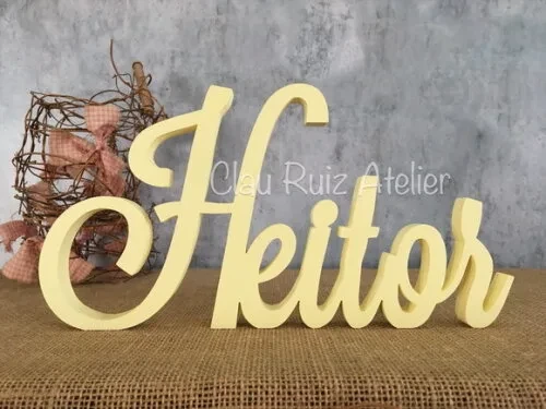 Letras Decorativas em mdf - Linha Cursiva