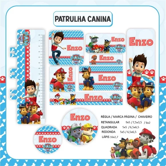 60 Etiquetas Escolares Personalizadas Prova D'agua