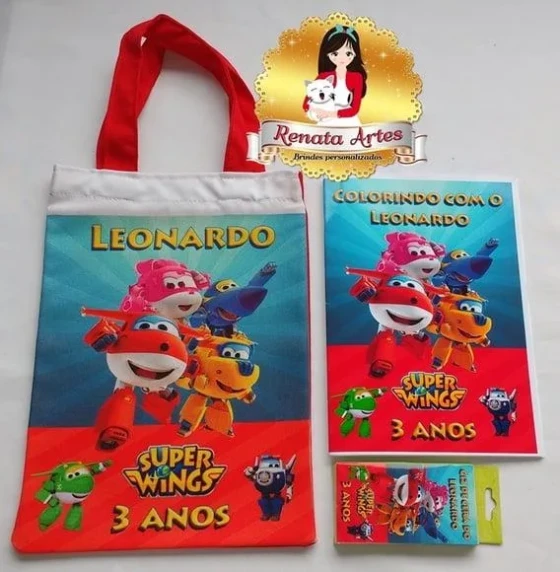 Kit colorir na sacola SUPER WINGS
