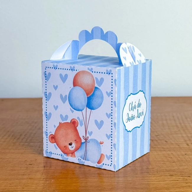 PEGUE E MONTE - Kit Festa URSINHO AZUL - Decoração de Festa | Lembrancinhas | Aniversário | Personalizados