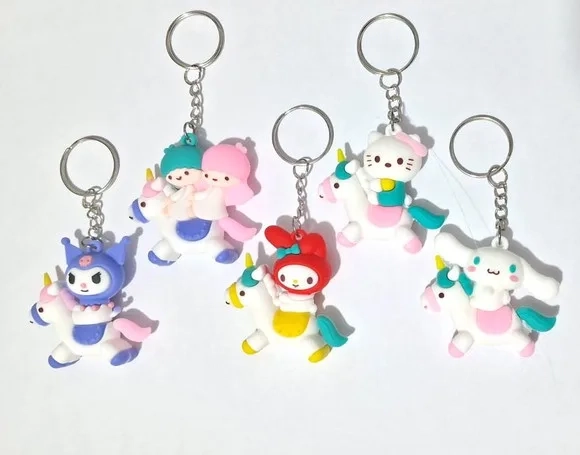 Chaveiro Hello Kitty 3d Emborrachado Pacotes com 5 Unidades