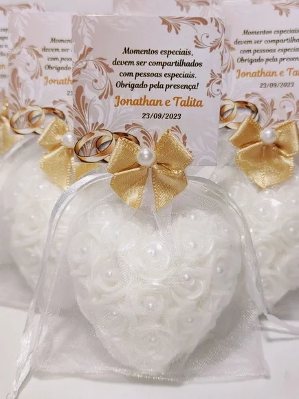 Lembrancinha Bodas de Ouro: Sabonete Coração Provence