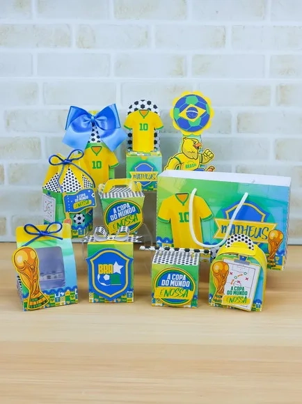 Kit 60 Lembrancinhas Copa do Mundo