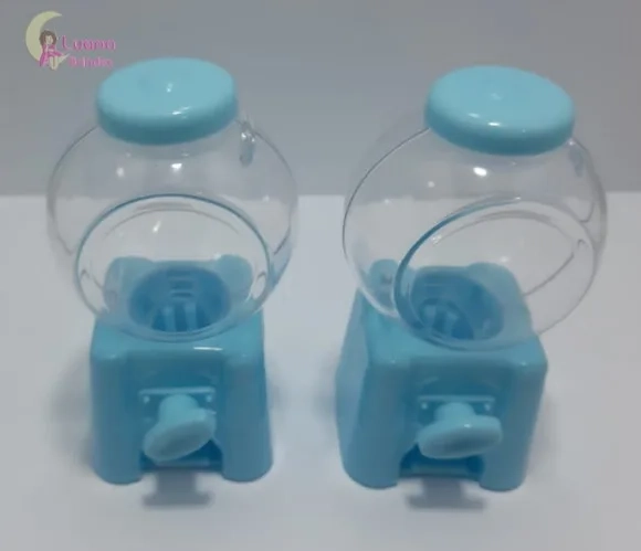 Baleiro Candy Machine Azul - 10cm - pct c/2 unid