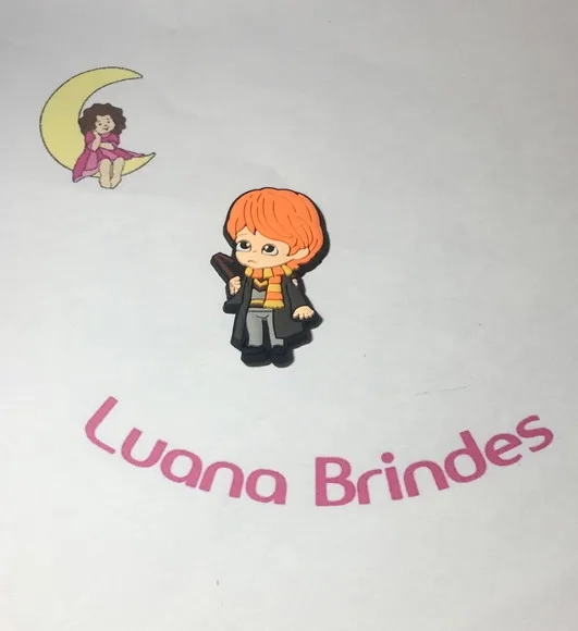 Aplique Ron Weasley Hp Emborrachado Pct C/6 Unidades