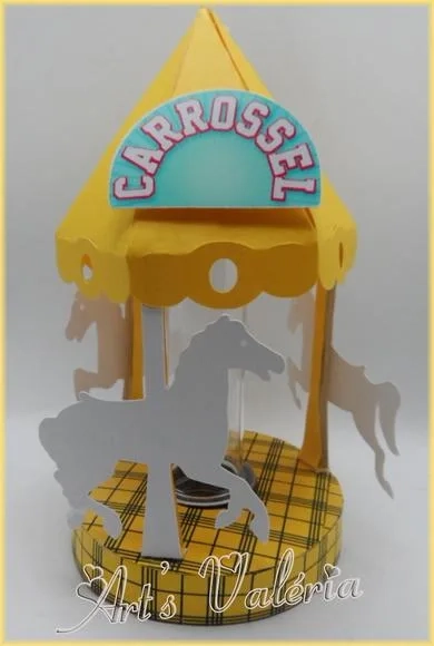 Carrossel Porta Tubete Novela Carrossel