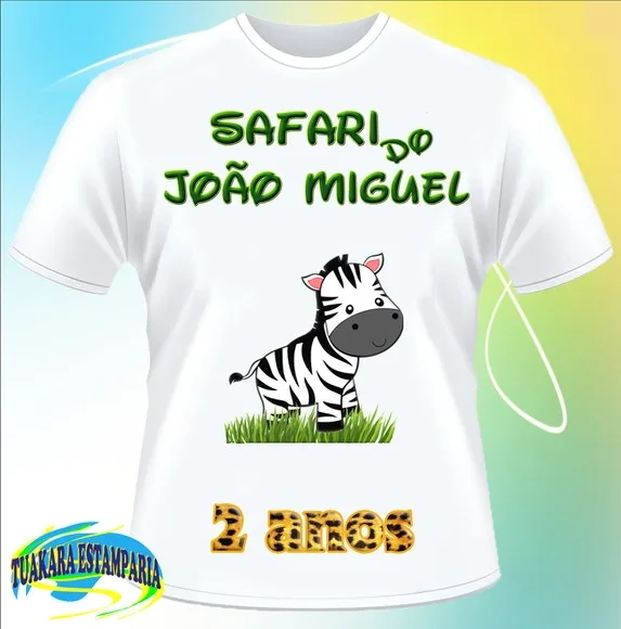 Camiseta Safari animais