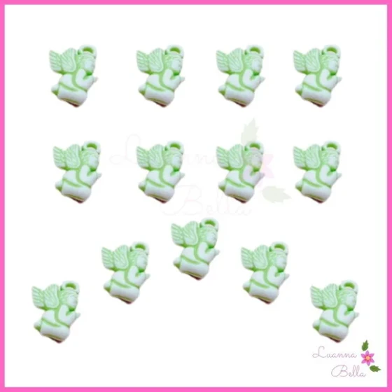 Pingente Anjinho Verde - Pct C/ 30 Unidades