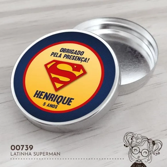 Latinha Adesivada Superman - 00739