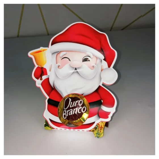 Embalagem para Bombom Natal - Enviado Desmontado