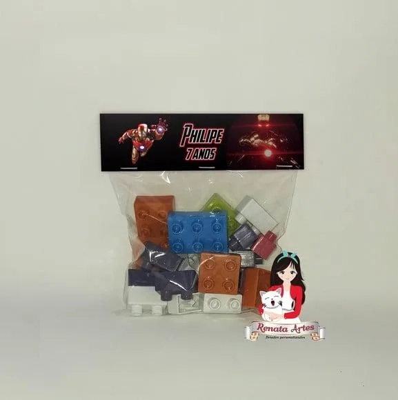 Bloco de Montar Personalizado Homem de Ferro