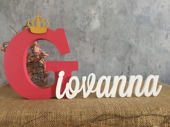Letras Decorativas em MDF PERSONALIZADO 18cm