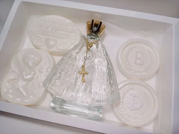 Presente Padrinhos de Batismo Kit Aromatizador Nossa Senhora