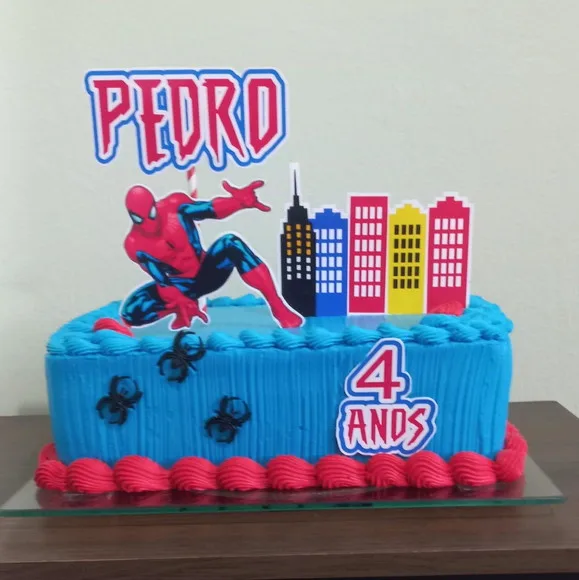 Topo de Bolo Homem Aranha