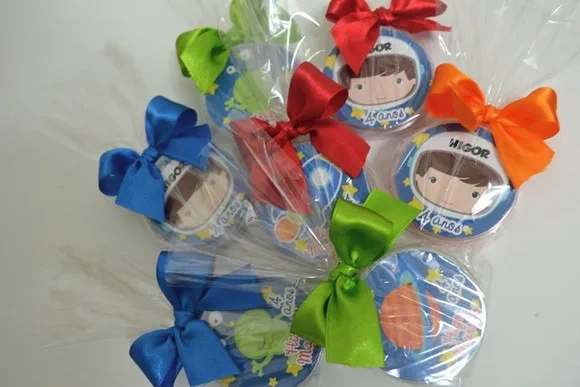 Kit Festa Astronauta Menino - 50 Peças com Laço Pronto