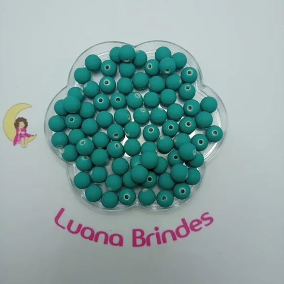 Bolinha Emborrachada Verde 10mm Pct 50 Unidades