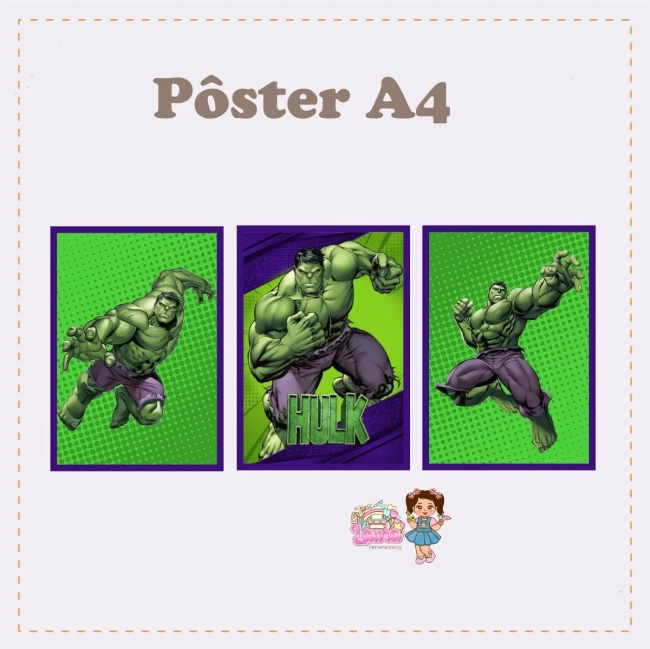 Kit Festa Só Um Bolinho O INCRÍVEL HULK - Decoração de Festa