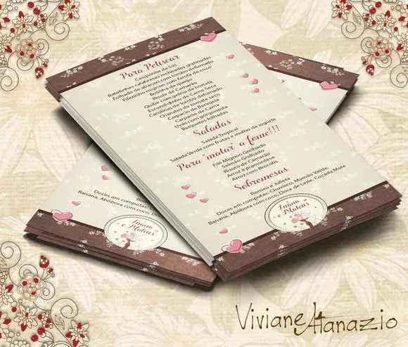 Cardápio Casamento - 00012