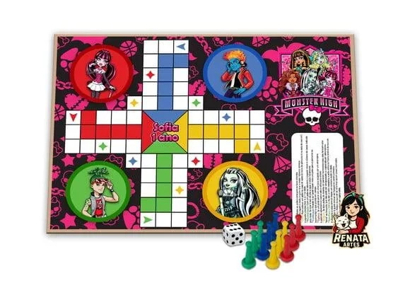 Jogo de Ludo Personalizado Monster High