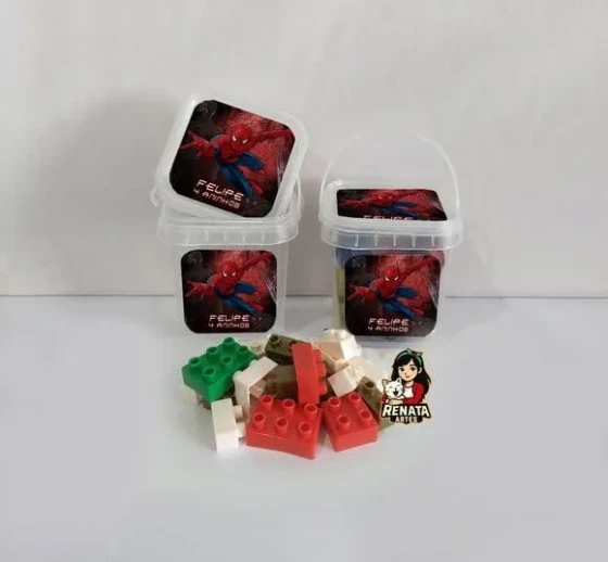 Monta Monta no Baldinho Personalizado Homem Aranha